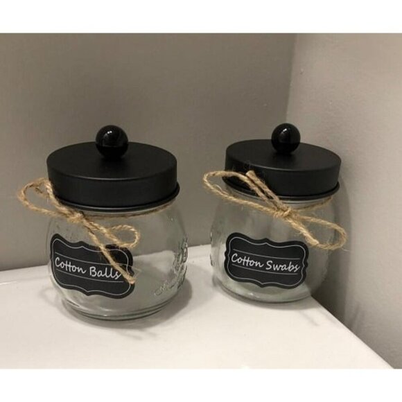 New Bathroom Decor Bathroom Organizers and Storage Qtip Holder Bathroom Set - Picture 1 of 2